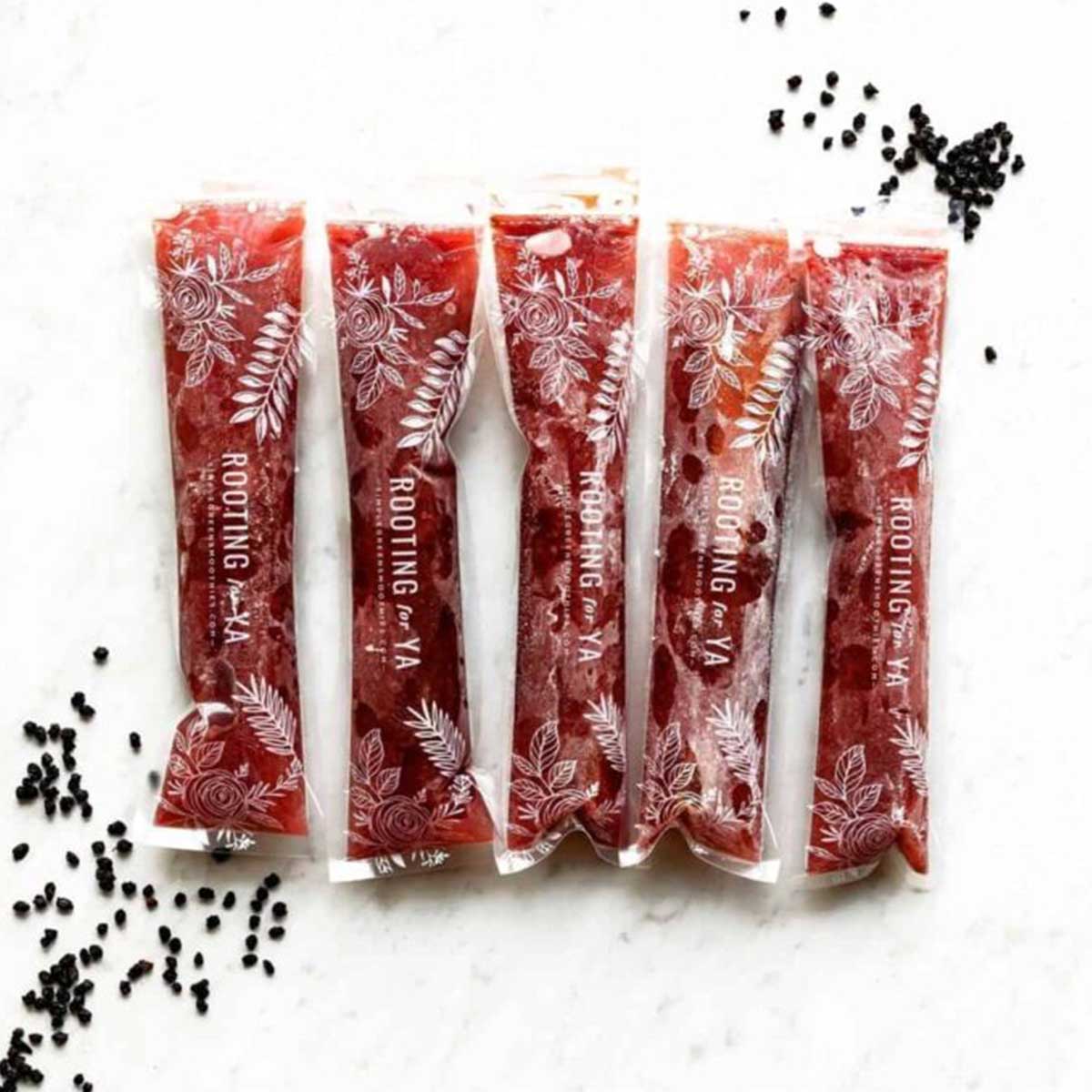 mürver siropi bilan popsicles